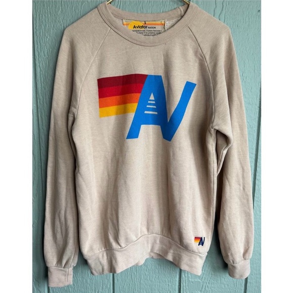 NOT FOR SALE Aviator Nation Logo Crew, Small - Picture 2 of 5